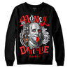 Jordan 4 Retro Red Cement DopeSkill Sweatshirt Money Don't Lie Graphic Streetwear - Black