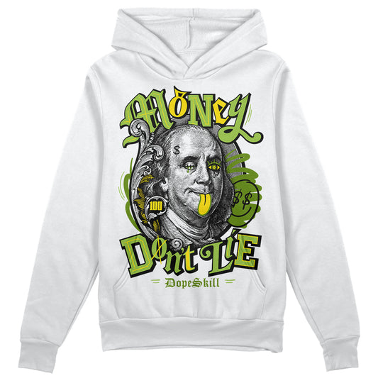 Dunk Low Chlorophyll DopeSkill Hoodie Sweatshirt Money Don't Lie Graphic Streetwear - White
