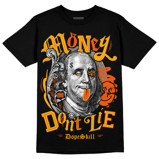 Jordan 12 Retro Black Taxi DopeSkill T-Shirt Money Don't Lie Graphic Streetwear - Black