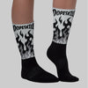 Wolf Grey 12s DopeSkill Sublimated Socks FIRE Graphic