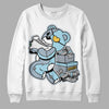 Jordan 13 “Blue Grey” DopeSkill Sweatshirt  Bear Steals Sneaker Graphic Streetwear - White 