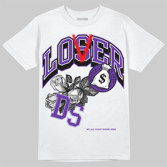 AJ 13 Court Purple DopeSkill T-Shirt Loser Lover Graphic