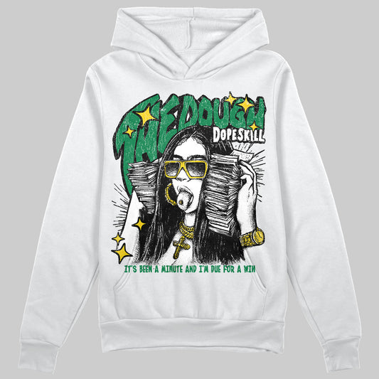 Green Sneakers DopeSkill Hoodie Sweatshirt The Dough Graphic Streetwear - White