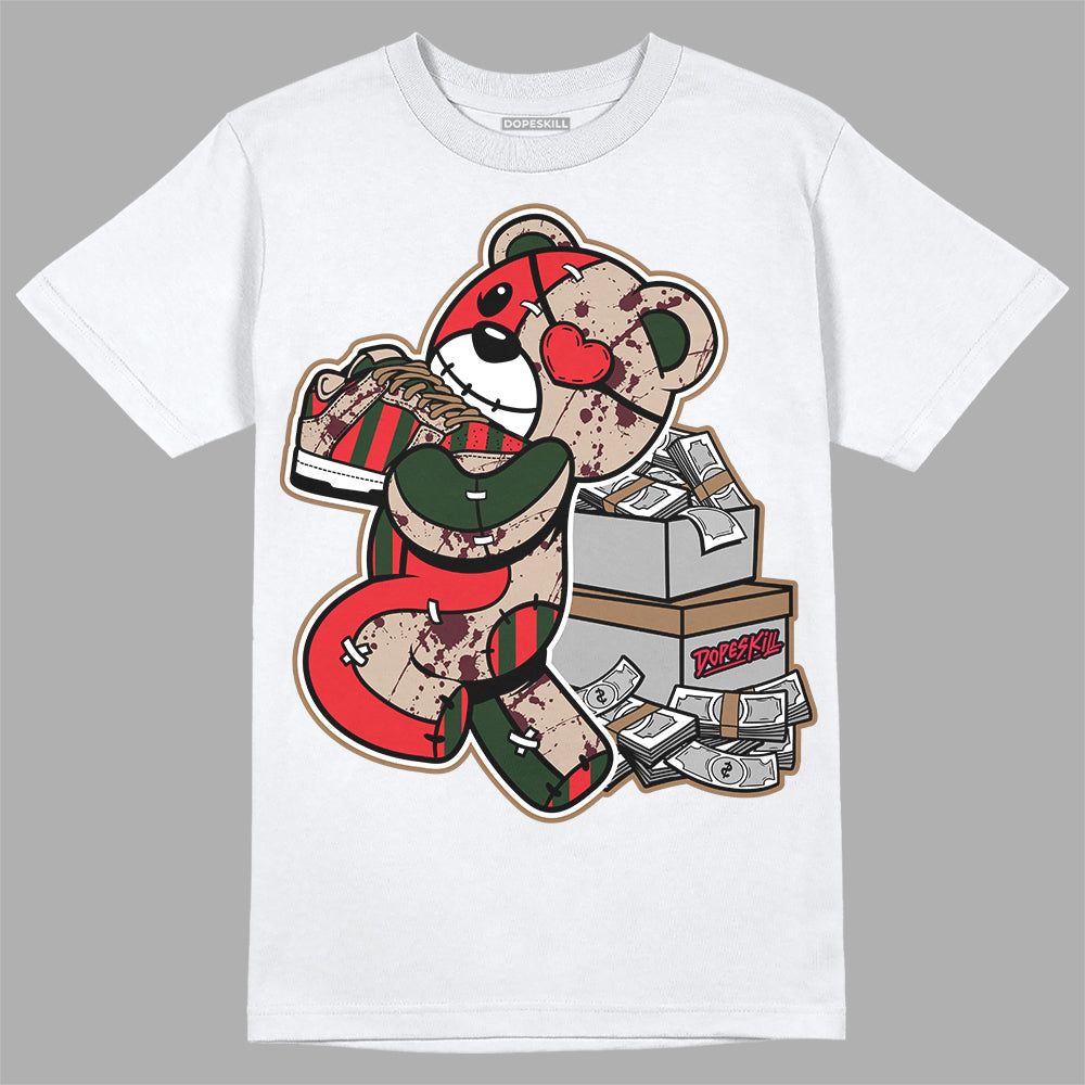 Dunk Low Freddy Krueger DopeSkill T-Shirt Bear Steals Sneaker Graphic Streetwear - White 