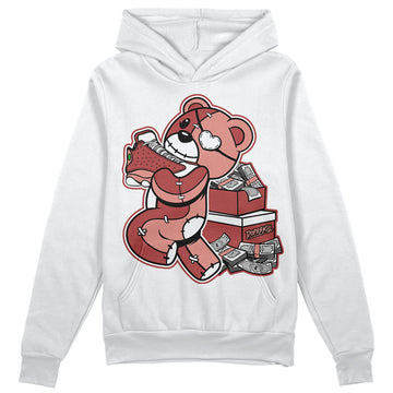 Jordan 13 “Dune Red” DopeSkill Hoodie Sweatshirt Bear Steals Sneaker Graphic Streetwear - White 