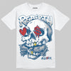 Jordan 12 Retro French Blue (2025) DopeSkill T-Shirt Rebirth Graphic Streetwear - White 