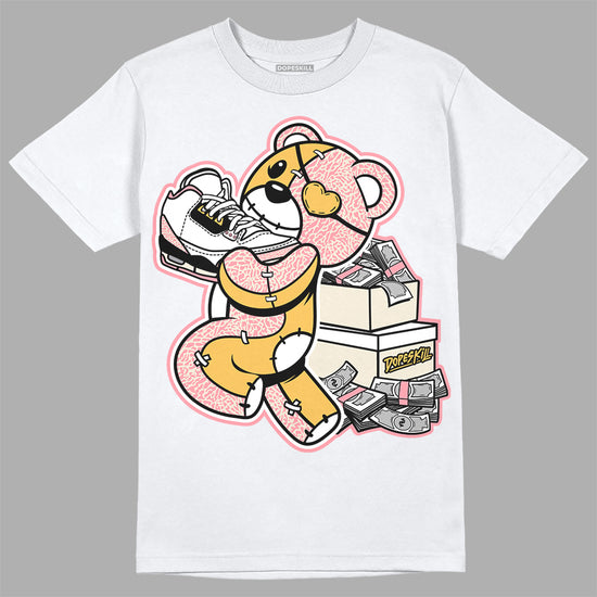 Jordan 3 GS “Red Stardust” DopeSkill T-Shirt Bear Steals Sneaker Graphic Streetwear - White