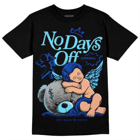 Dunk Low Argon DopeSkill T-Shirt New No Days Off Graphic Streetwear - Black