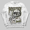 Jordan 3 “Medium Olive” aka “Family Affair” DopeSkill Long Sleeve T-Shirt Mystery Ghostly Grasp Graphic Streetwear - White