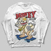 Jordan 17 Retro Low SP Infinite Archives DopeSkill Long Sleeve T-Shirt Money Callin' Graphic Streetwear - White 