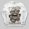 Jordan 3 “Medium Olive” aka “Family Affair” DopeSkill Long Sleeve T-Shirt The Mouth With No Droughts Graphic Streetwear - White
