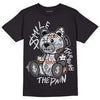 Jordan 1 Retro Low OG Black Cement DopeSkill T-Shirt Smile Through The Pain Graphic Streetwear - Black