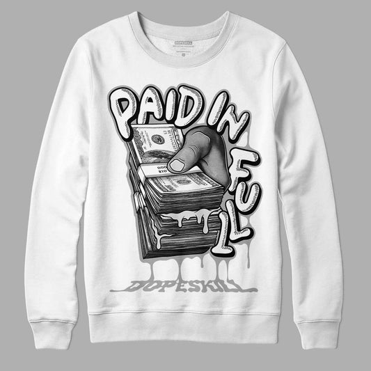 Dunk Low ‘Pure Platinum’ DopeSkill Sweatshirt Paid In Full Graphic Streetwear - White