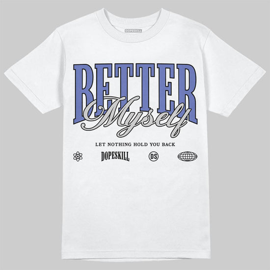 Air Max 90 x Patta Sapphire and Particle Grey DopeSkill T-Shirt Better Myself Graphic Streetwear - White 