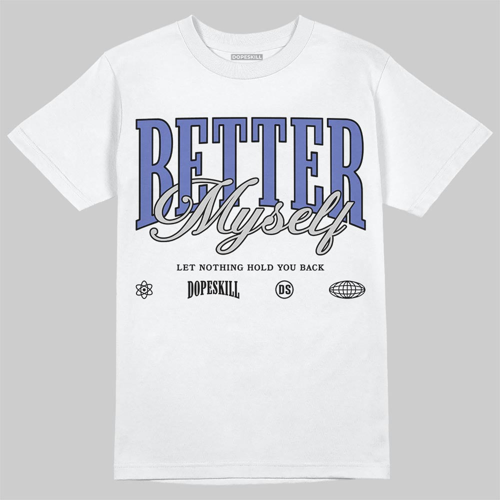 Air Max 90 x Patta Sapphire and Particle Grey DopeSkill T-Shirt Better Myself Graphic Streetwear - White 