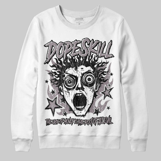 A Ma Maniére x Air Jordan 6 Retro “Smoky Mauve”⁠ DopeSkill Sweatshirt Root of Evil Graphic Streetwear - White