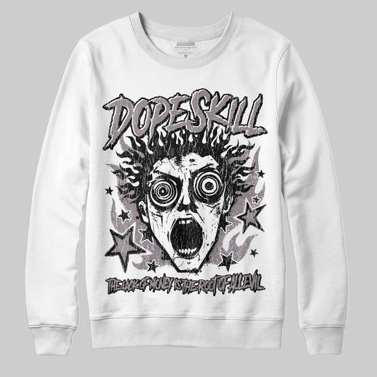 A Ma Maniére x Air Jordan 6 Retro “Smoky Mauve”⁠ DopeSkill Sweatshirt Root of Evil Graphic Streetwear - White