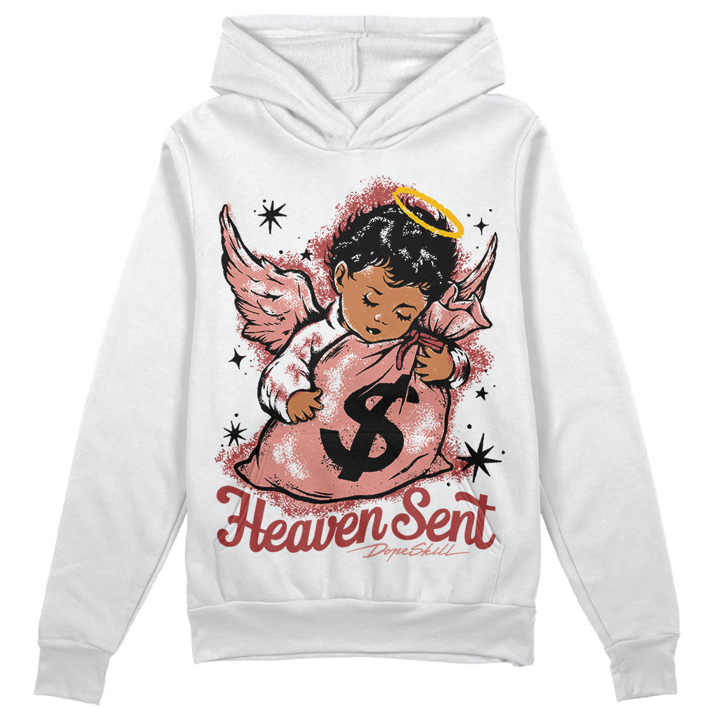 Jordan 13 “Dune Red” DopeSkill Hoodie Sweatshirt Heaven Sent Graphic Streetwear - White