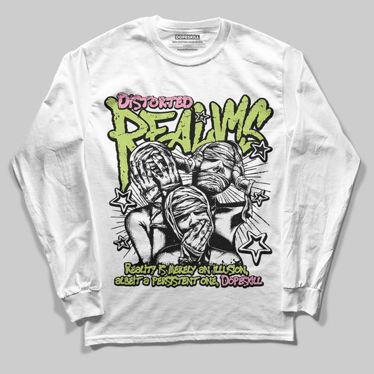 Chase B x Travis Scott x Jordan Jumpman Jack DopeSkill Long Sleeve T-Shirt Distorted Realms Graphic Streetwear - White