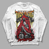 Jordan 4 Red Thunder DopeSkill Long Sleeve T-Shirt Life or Die Graphic Streetwear - White