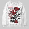 Jordan 12 Retro Flu Game (2025) DopeSkill Sweatshirt Side Hustle Graphic Streetwear - White