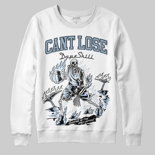 Jordan 40 “Blue Suede” DopeSkill Sweatshirt Cant Lose Graphic Streetwear - White