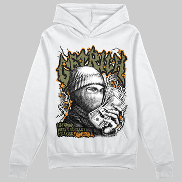 Olive Sneakers DopeSkill Hoodie Sweatshirt New Get Rich Graphic Streetwear - White