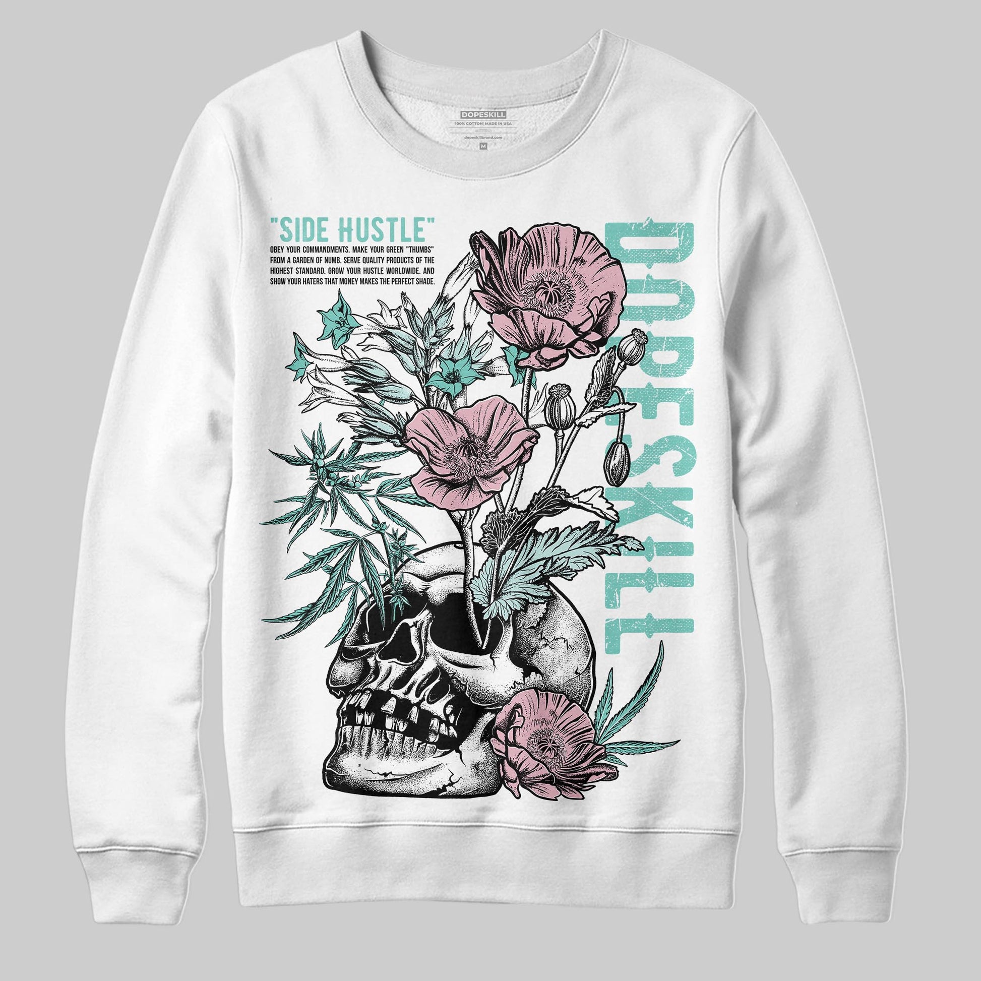 Jordan 11 Low "Igloo" DopeSkill Sweatshirt Side Hustle Graphic Streetwear  White