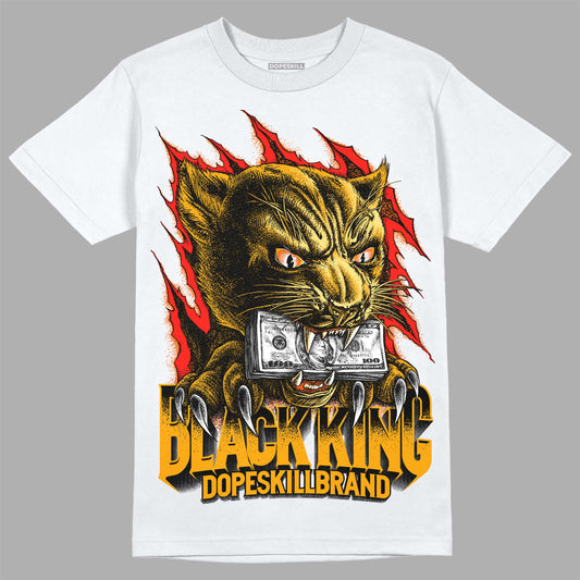 Jordan 12 Retro Black Taxi DopeSkill T-Shirt Black King Graphic Streetwear - White 