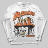 Orange Sneakers DopeSkill Long Sleeve T-Shirt No Rules Graphic Streetwear - White