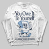 Asics Gel-Cumulus 16 Wash/Independence Blue DopeSkill Long Sleeve T-Shirt Owe It To Yourself Graphic Streetwear - White