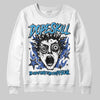 Royal Blue Sneakers DopeSkill Sweatshirt Root of Evil Graphic Streetwear - White