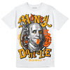 Jordan 12 Retro Black Taxi DopeSkill T-Shirt Money Don't Lie Graphic Streetwear - White