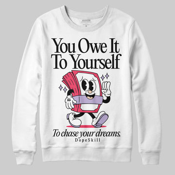 Jordan 5 Low “Peanut Butter Jelly” DopeSkill Sweatshirt Owe It To Yourself Graphic Streetwear - White