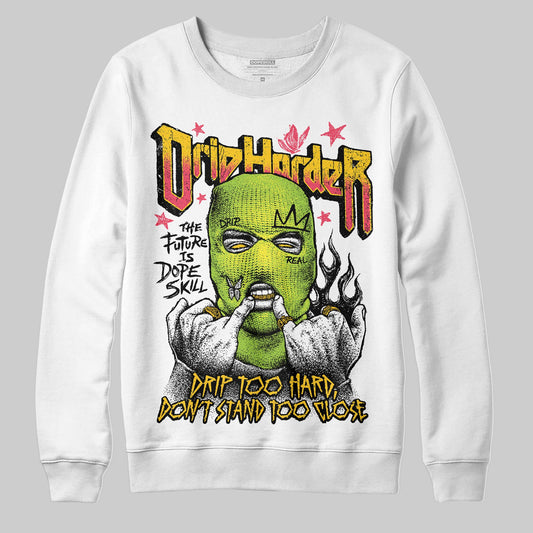 Yellow Sneakers DopeSkill Sweatshirt Drip Harder Graphic Streetwear - White