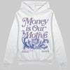 Jordan 1 Retro Low OG Zion Williamson Voodoo Alternate DopeSkill Hoodie Sweatshirt Money Is Our Motive Typo Graphic Streetwear - White