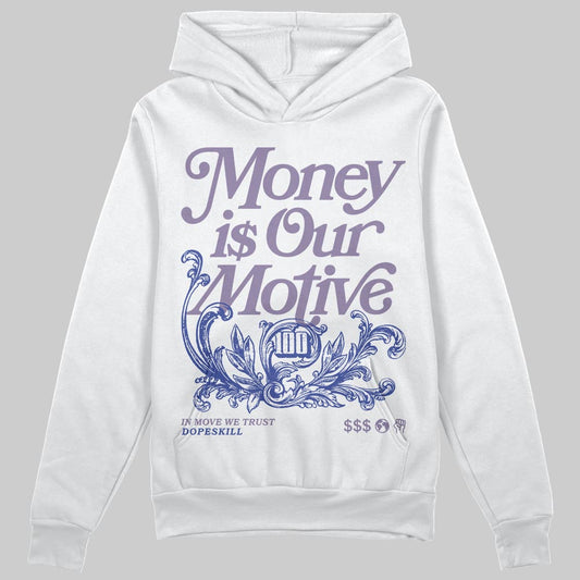 Jordan 1 Retro Low OG Zion Williamson Voodoo Alternate DopeSkill Hoodie Sweatshirt Money Is Our Motive Typo Graphic Streetwear - White