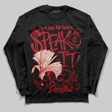 Adidas Samba OG ‘Talchum Pack ‑ Scarlet’ DopeSkill Long Sleeve T-Shirt Speak It Graphic Streetwear - Black