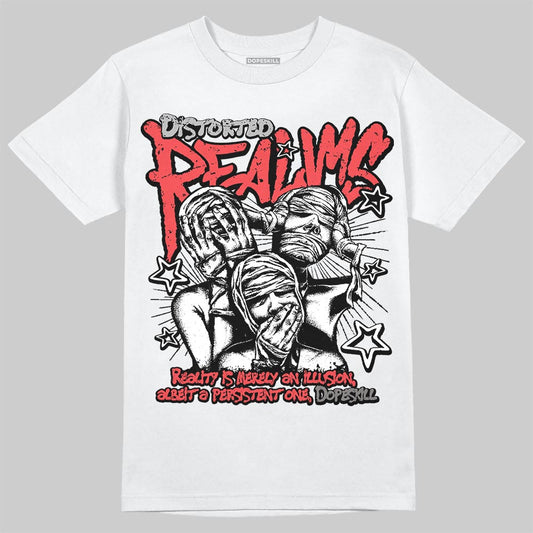 Air Max 90 Infrared 3M (2026) DopeSkill T-Shirt Distorted Realms Graphic Streetwear - White