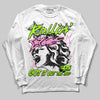 Neon Green Sneakers DopeSkill Long Sleeve T-Shirt Got It Out The Mud Graphic Streetwear - White