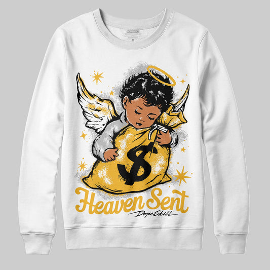 Jordan 5 'Tokyo' DopeSkill Sweatshirt Heaven Sent Graphic Streetwear - White