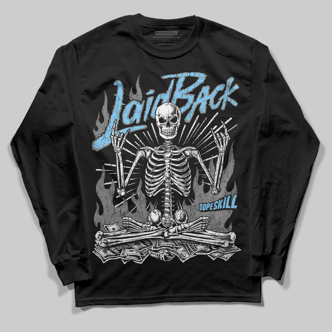 Grey Sneakers DopeSkill Long Sleeve T-Shirt Laid Back Graphic Streetwear - black