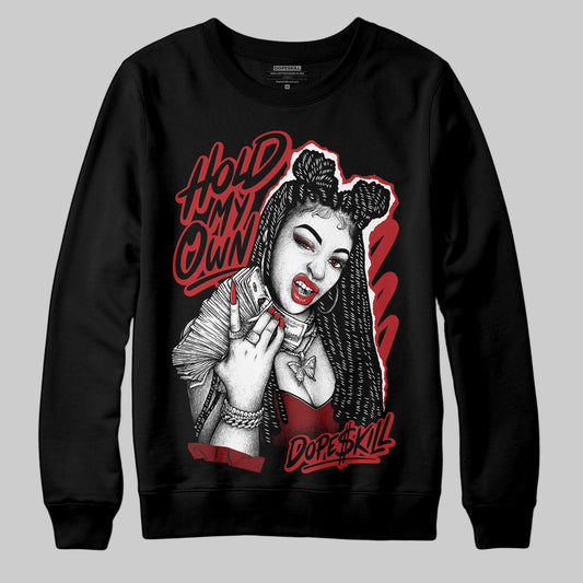 Jordan 12 Retro Flu Game (2025) DopeSkill Sweatshirt New H.M.O Graphic Streetwear - Black