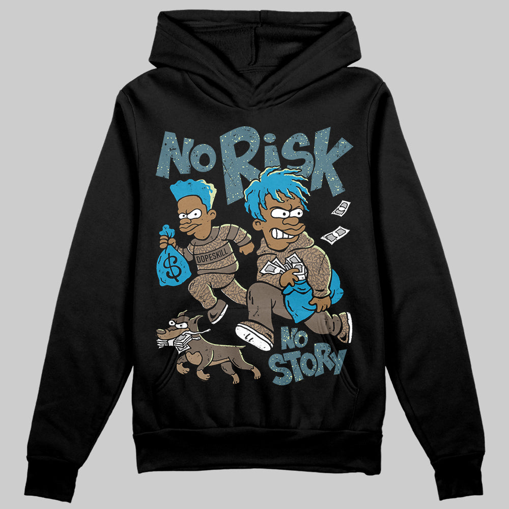 Jordan 3 GS “We Outside” DopeSkill Hoodie Sweatshirt No Risk No Story Graphic Streetwear - black