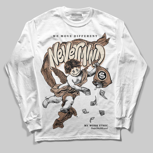 Jordan 4 Retro Cozy Girl DopeSkill Long Sleeve T-Shirt Nevermind Graphic Streetwear - White