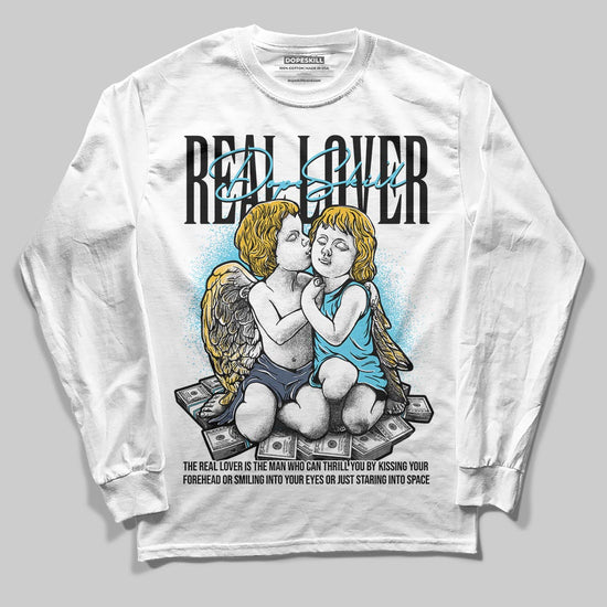 Jordan 11 Retro Gamma Blue (2025) DopeSkill Long Sleeve T-Shirt Real Lover Graphic Streetwear - White
