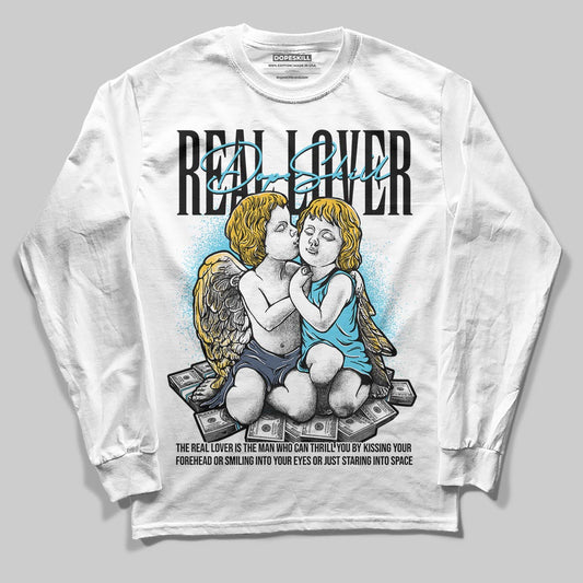 Jordan 11 Retro Gamma Blue (2025) DopeSkill Long Sleeve T-Shirt Real Lover Graphic Streetwear - White