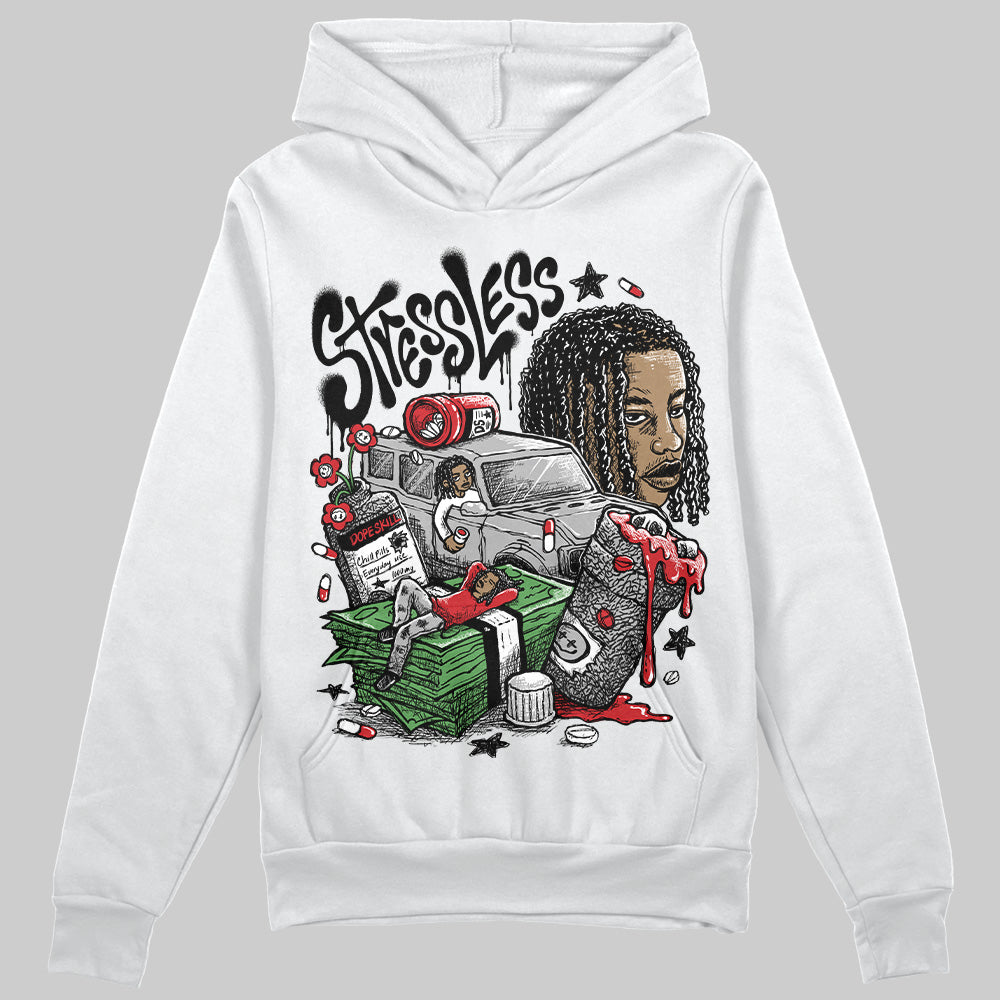 Jordan 3 OG “Black Cement” DopeSkill Hoodie Sweatshirt Stressless Graphic Streetwear - White