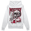 Jordan 1 Retro High '85 OG Metallic Burgundy DopeSkill Hoodie Sweatshirt Mystery Ghostly Grasp Graphic Streetwear - White