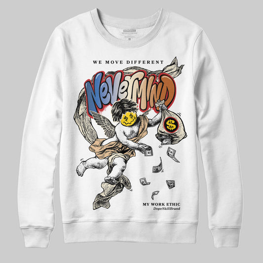Jordan 17 Retro Low SP Infinite Archives DopeSkill Sweatshirt Nevermind Graphic Streetwear - White 